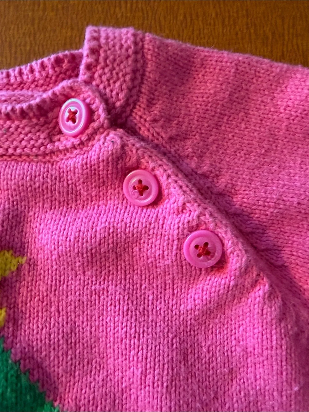 Mini Boden Hot Pink Holiday Sweater Top